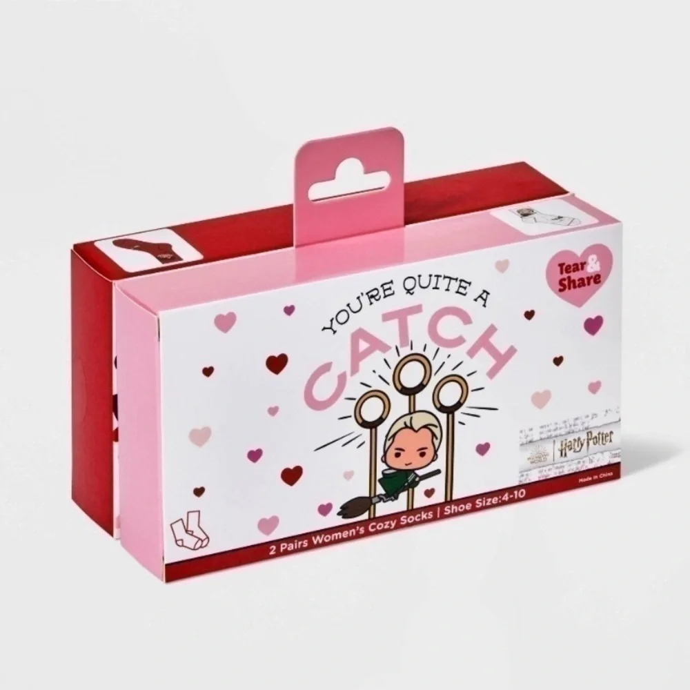 NIB. HARRY POTTER 2 Pair Valentine’s Socks
